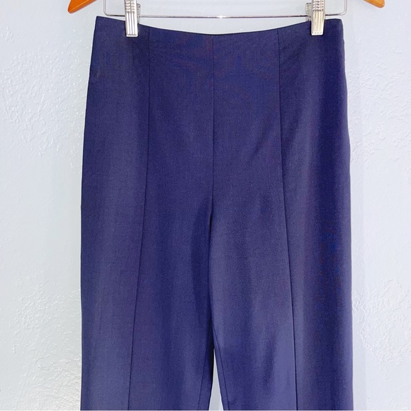 Tory Burch Navy Skylar Tuxedo Pants Size 2 - Picture 3 of 9